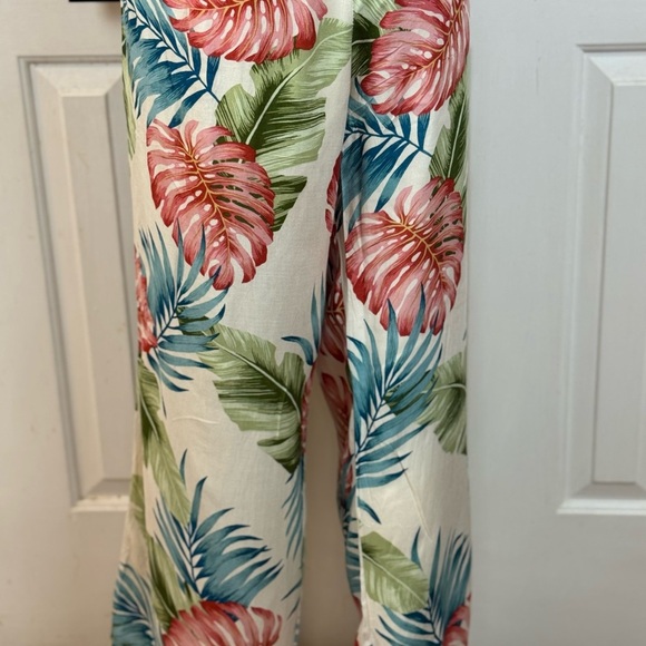 SEE YOU MONDAY Floral Tropical Wide Leg Rayon Jumpsuit Size XL. E99 - Picture 15 of 15